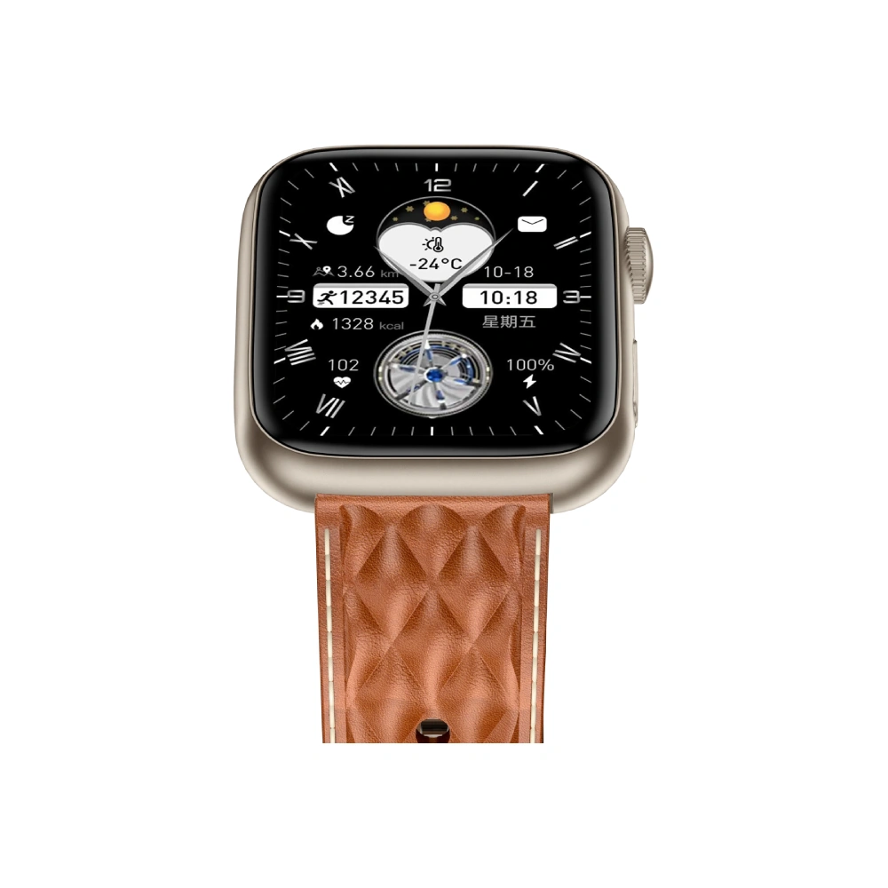 Urban Smart Watch 1.9" Built-in AI Voice Assistance with BT Calling Regal Brown view 3